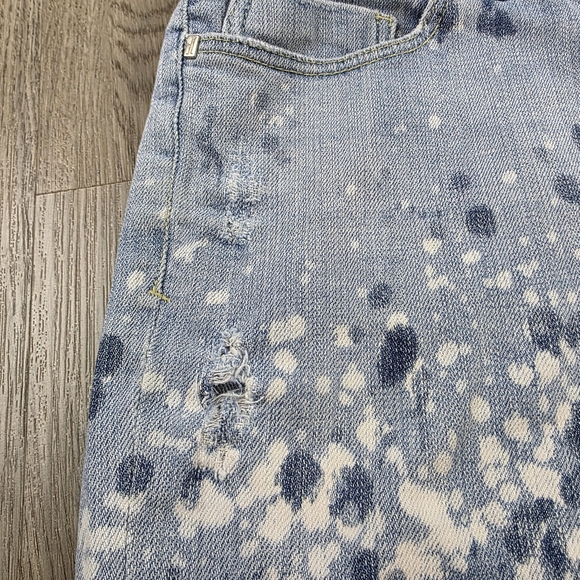 Anthropplogie Pilcro And The Letterpress Paint Splattered Denim Shorts Size 26 - Picture 5 of 10